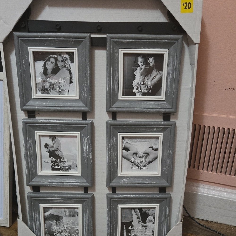 Elegant Gray Picture Frame Accent Set